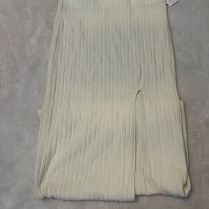 Urban Outfitters Ivory Ribbed Knit Fabric